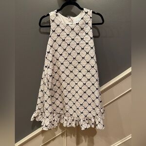 MABLE Elegant Black and White Dress with pockets